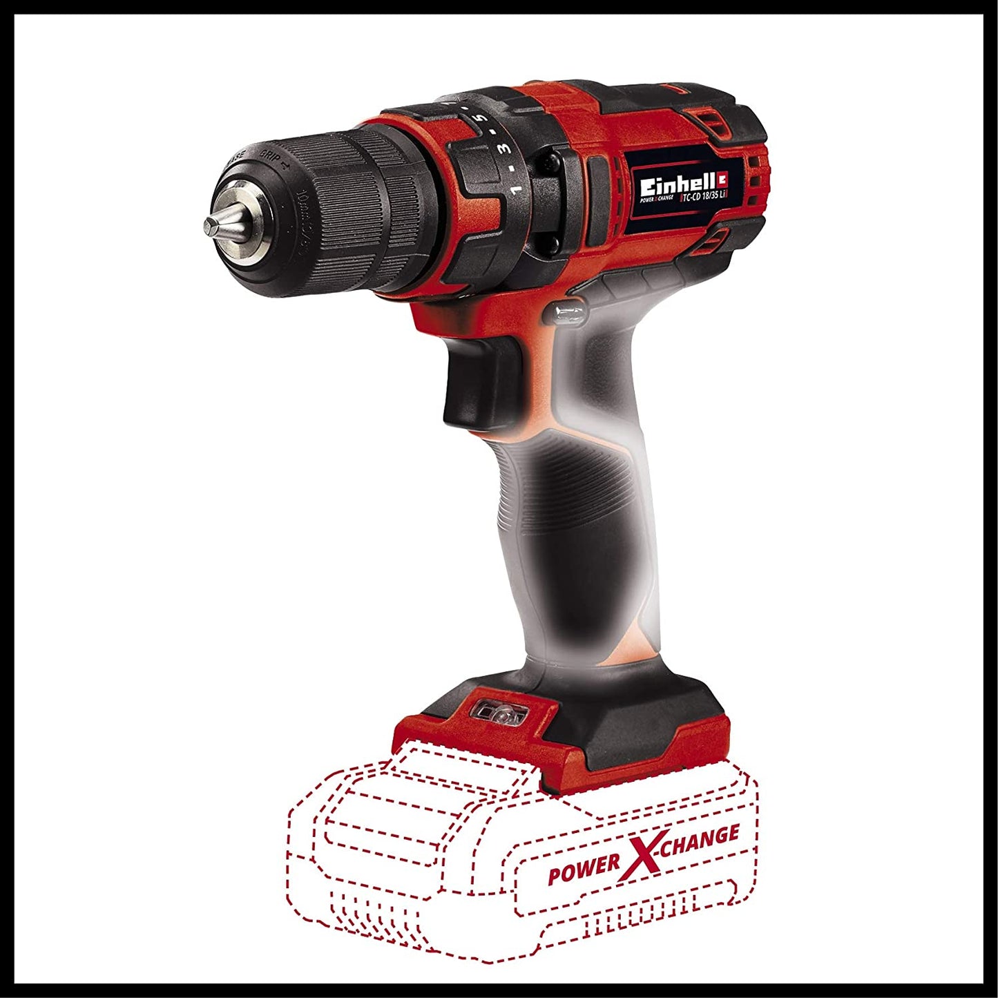 Akku-Bohrschrauber TC-CD 18/35 Li - Solo, 18Volt, ohne Akku und Ladegerät