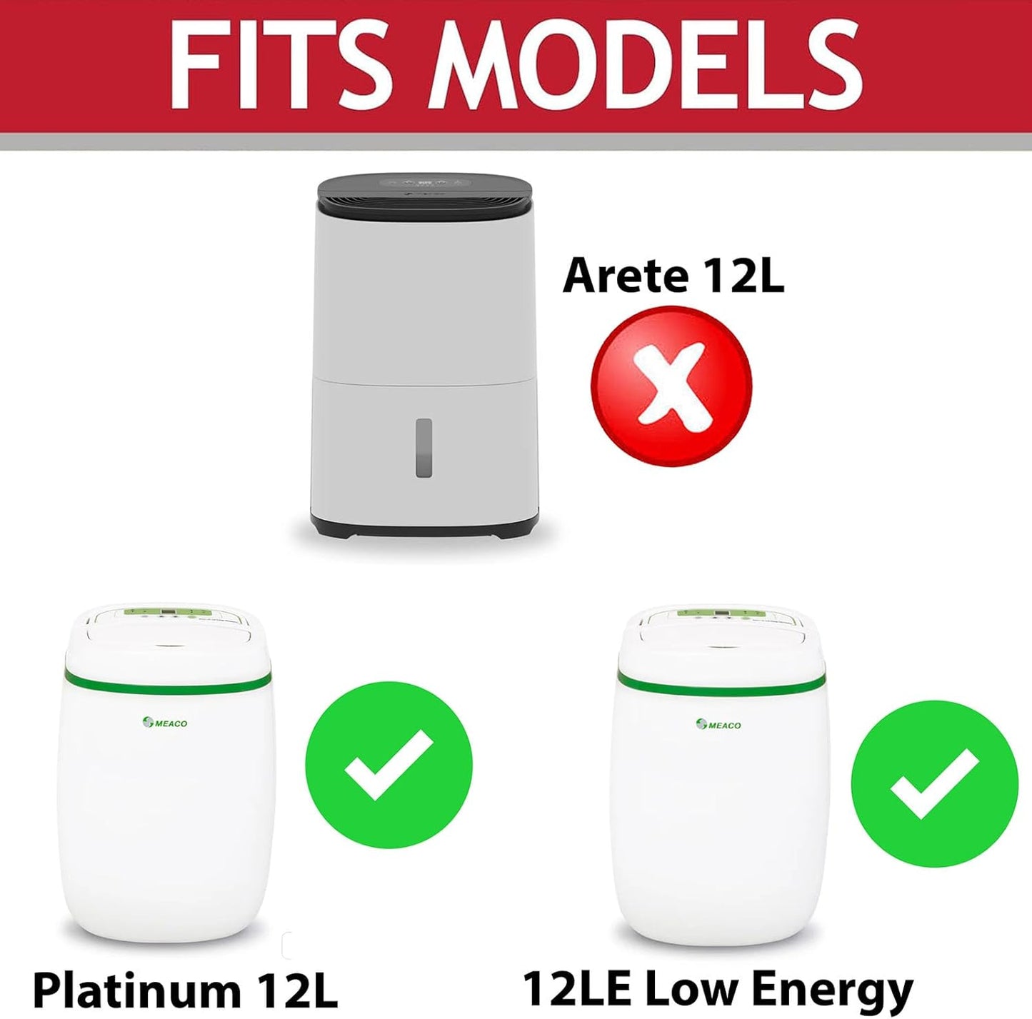3er Set HEPA-Filter für Meaco Luftentfeuchter