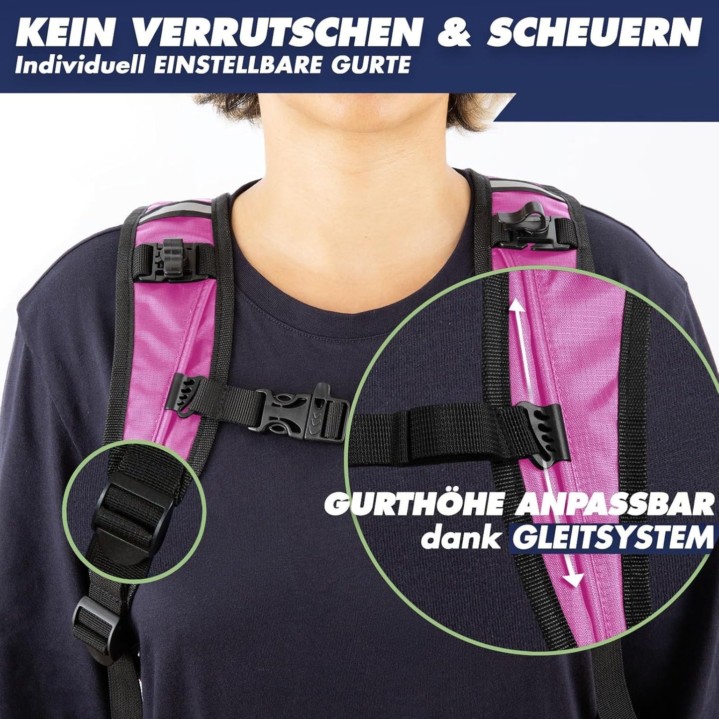 Ultraleichter Laufrucksack, Rosa