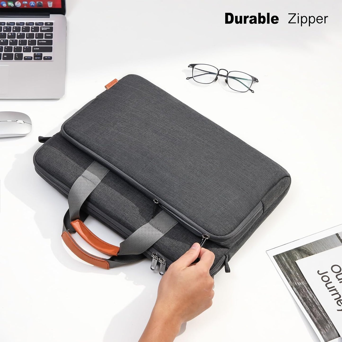Laptoptasche, 17.3 Laptop-Computer-Aktentaschen Dunkelgrau