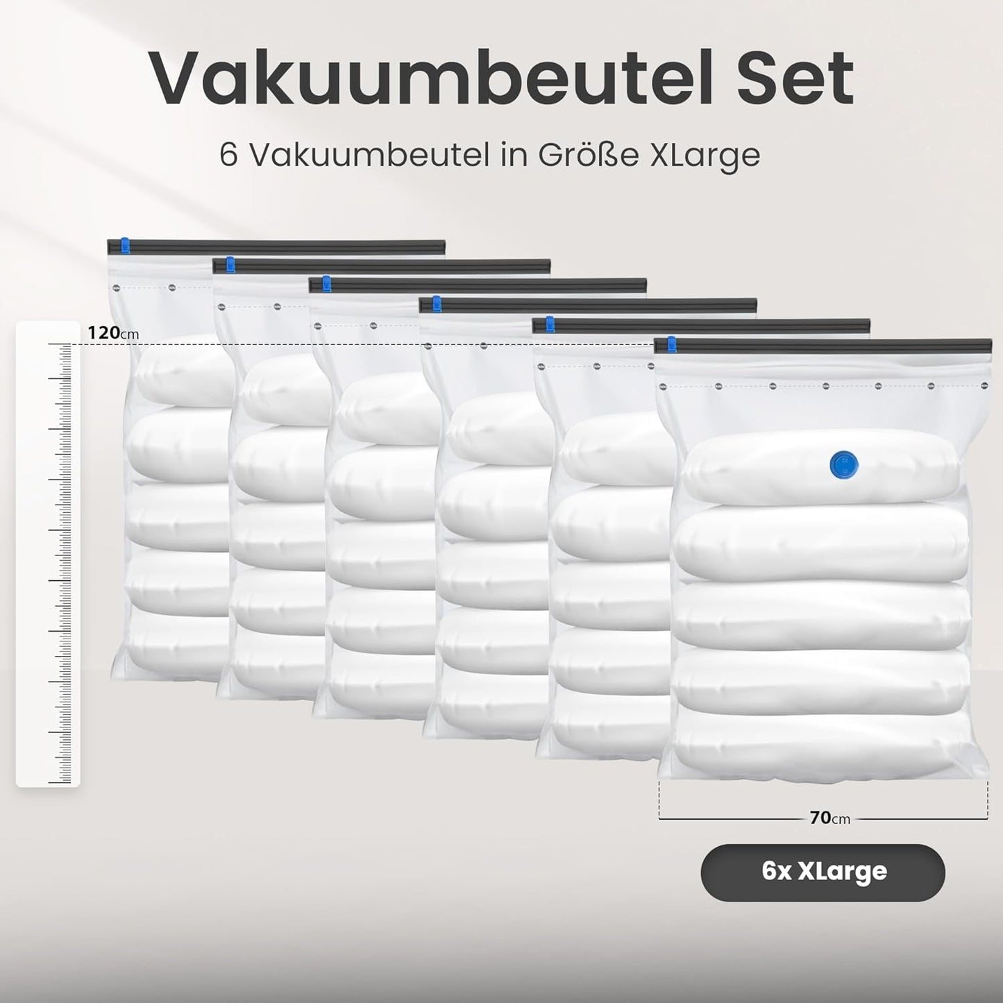 6er-Set Vakuumbeutel, 6er Set XL
