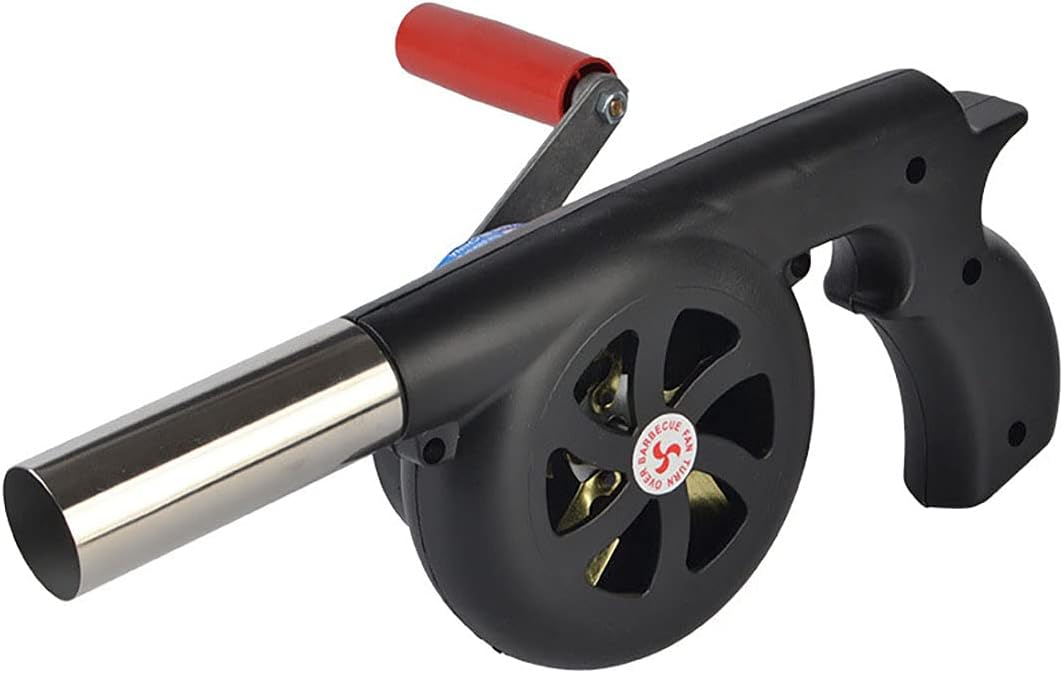 Handkurbel-Grillgebläse für Camping & Picknick