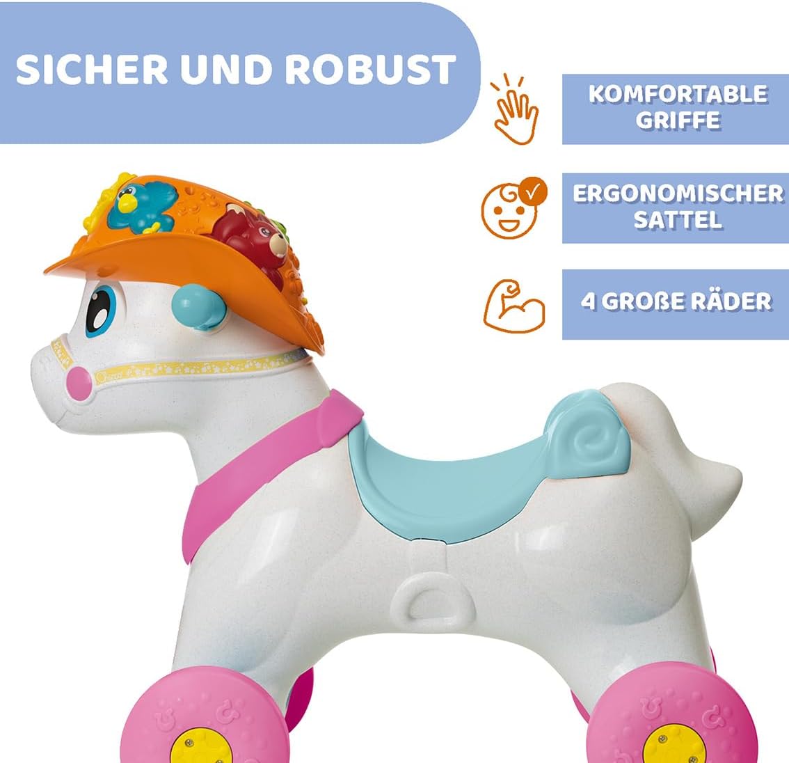 Miss Baby Rodeo Schaukelpferd und Rutschauto, Miss Baby Rodeo