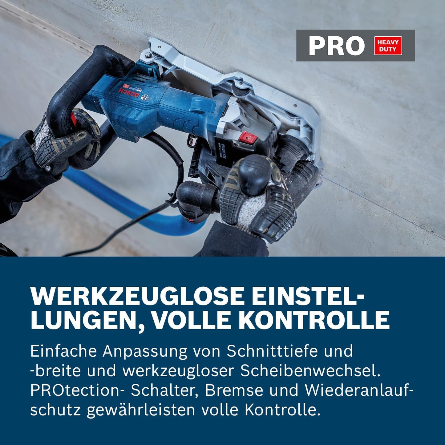 Mauernutfräse PRO GNF20-40 mit Diamanttrennscheiben