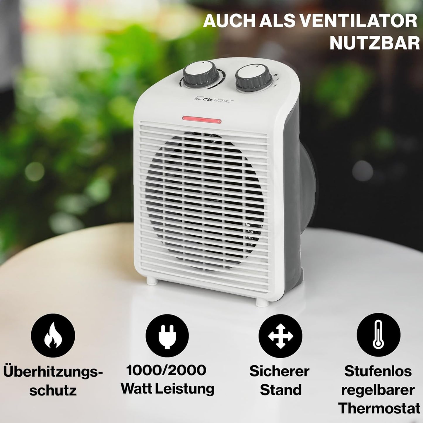 Elektrische Raumheizung HL3761, HL 3761 weiss 2000W ; Heizlüfter