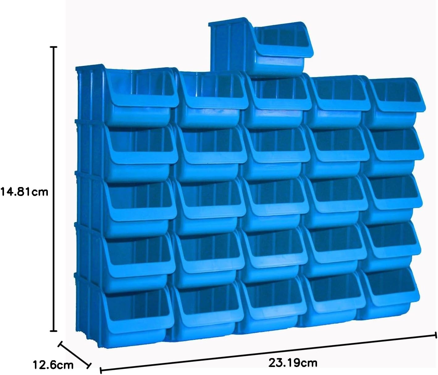 26er Set Lagerboxen, blau Grösse 3