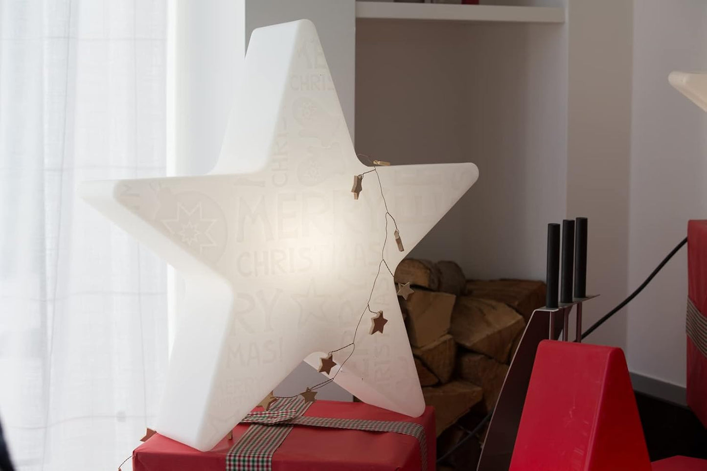 LED Weihnachtsstern Merry Christmas mit Farbwechsler