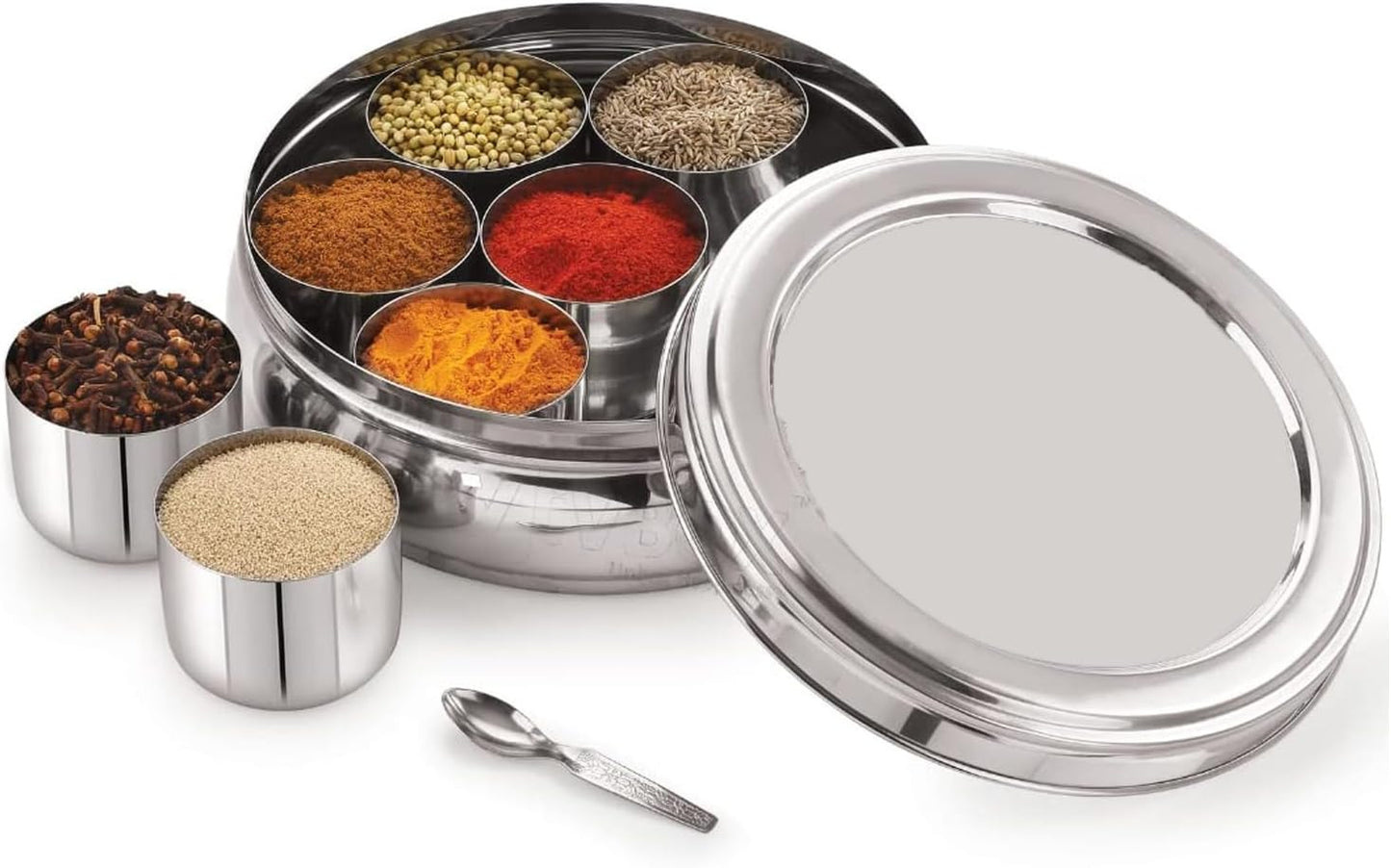 Masala-Gewürzbox mit Löffel