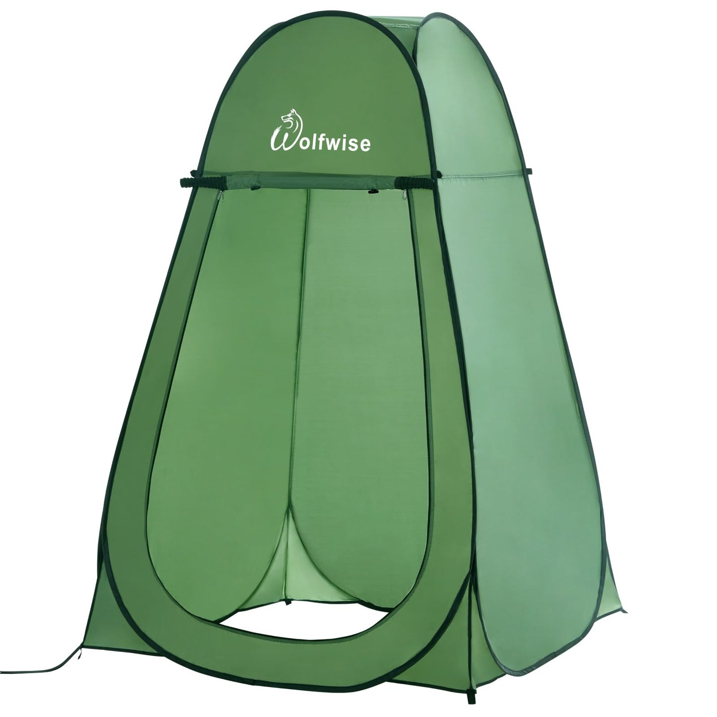 Pop-Up Dusch- und Umkleidezelt für Camping, Grün Grosszügig: H 190cm, W 120cm