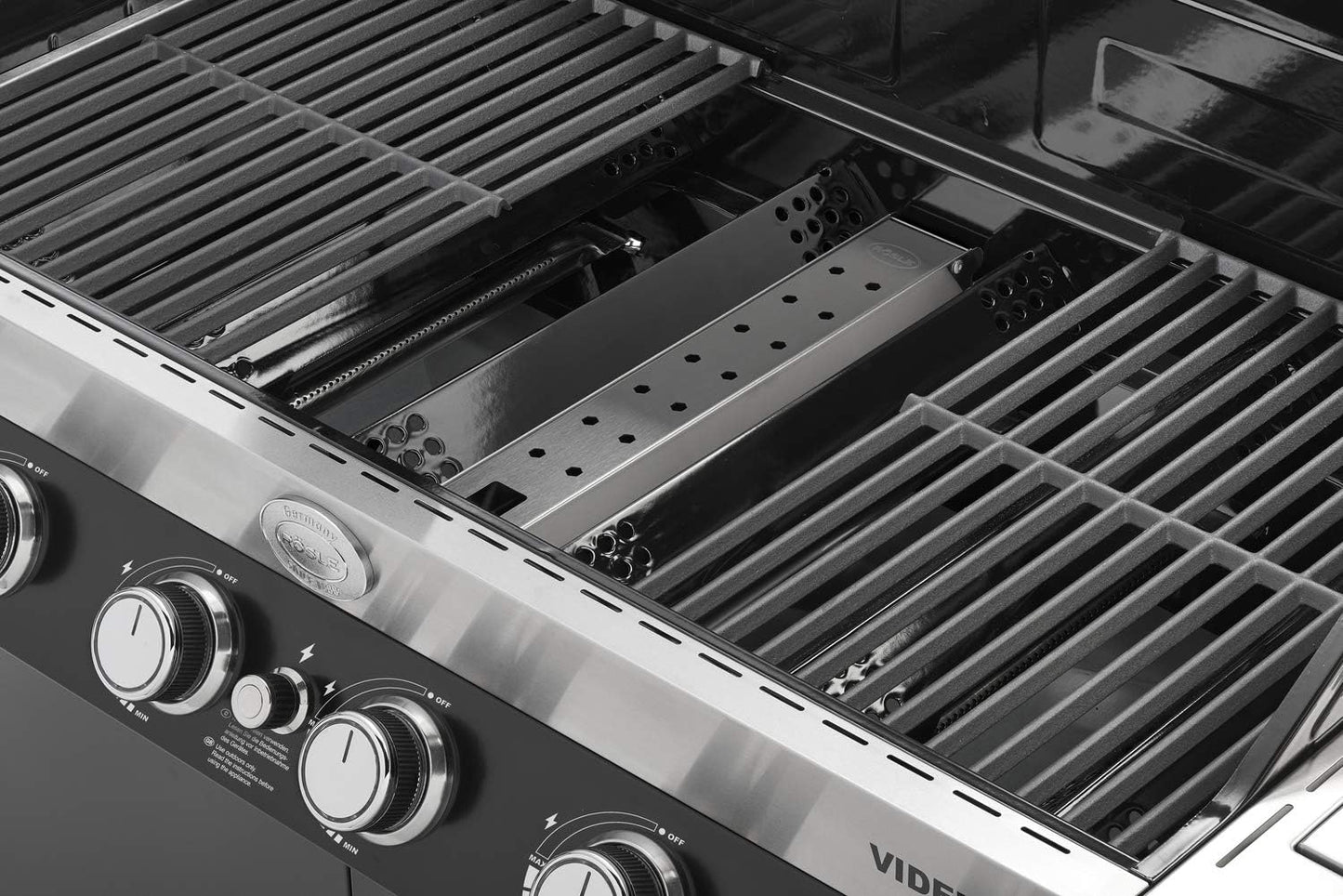 Räucherbox Videro Inox 40.8x6 cm, Single Räucherbox VIDERO Edelstahl