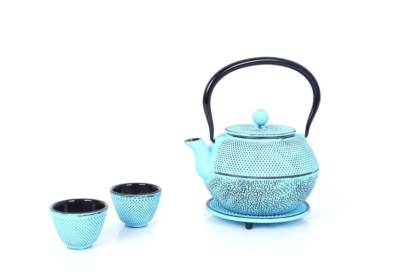 Teeservice mit Tassen und Untersetzer, 1,1 L Hellblau