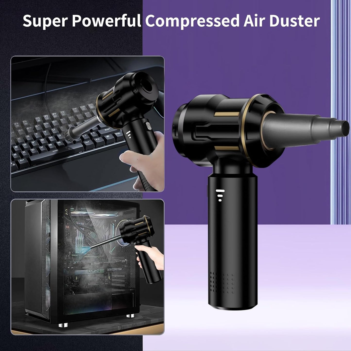 4-in-1 Akku-Handstaubsauger mit HEPA-Filter