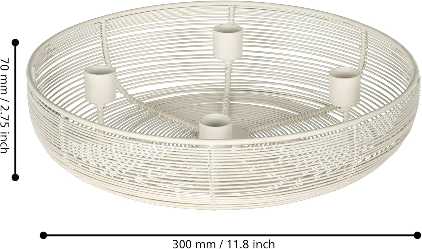 Hagony Adventskranz, Creme, ⌀ 30,5 Cm