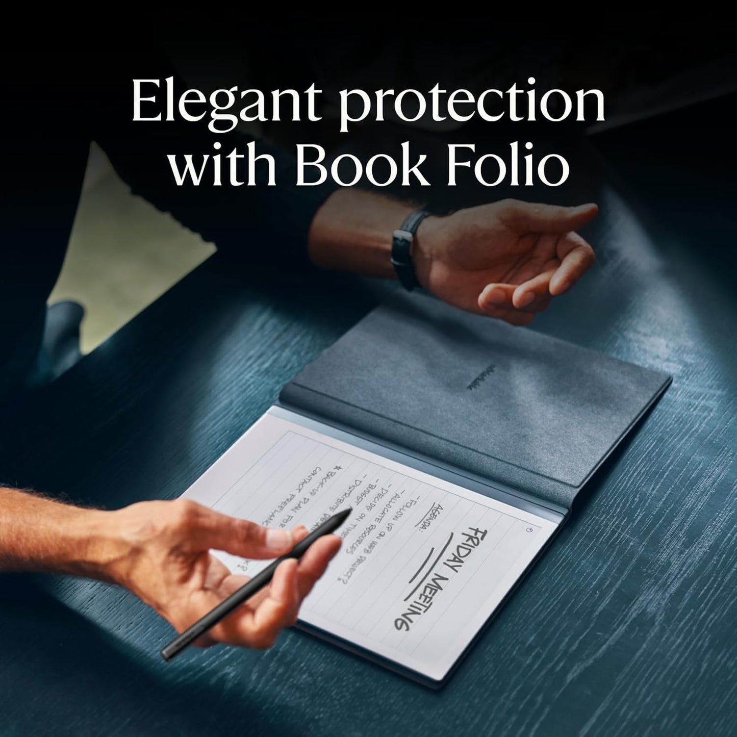 Papier-Tablet Bundle mit Marker Plus Pen und Folio, reMarkable 2 Bundle - Polymer Weave Folio