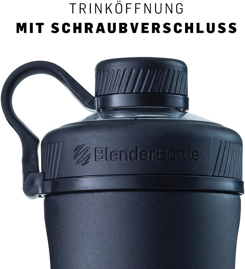 Trinkflasche mit BlenderBall, 770 ml, Edelstahl - 770 ml Black