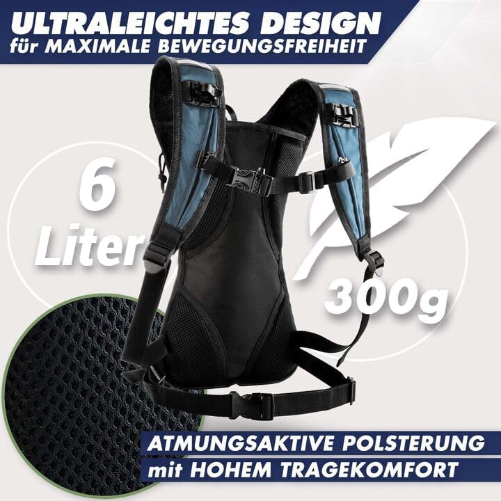 Ultraleichter Laufrucksack, Blau