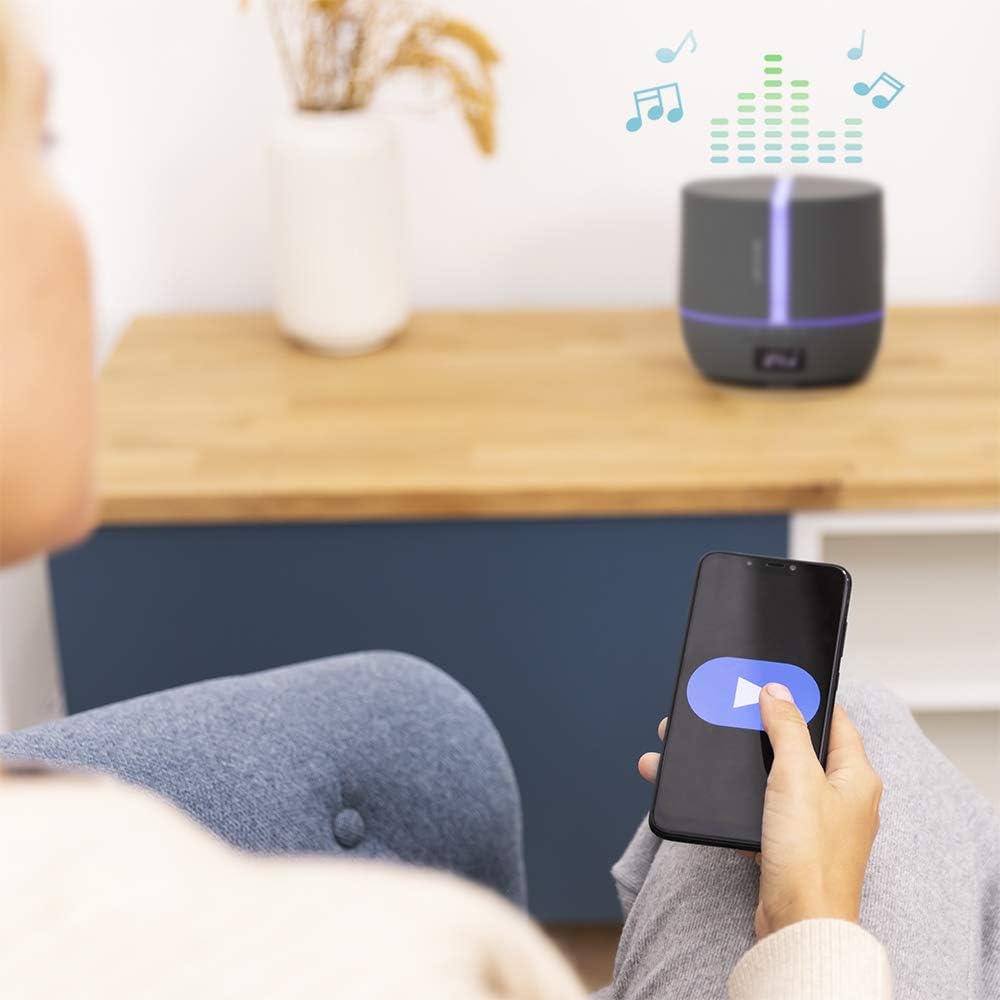 Duftdiffusor PureAroma 550 mit App-Steuerung, APP | Lautsprecher Stone