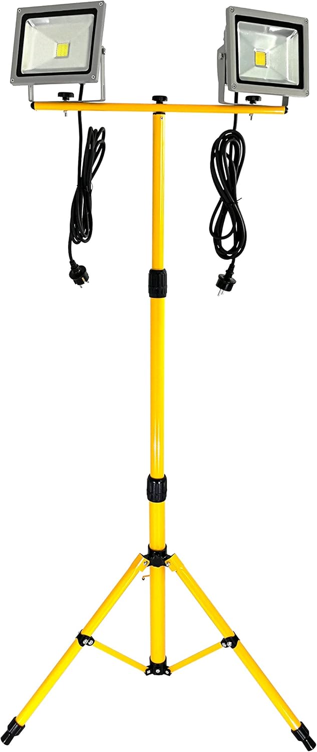LED Baustrahler-Set G1504, 2x 20 Watt 6000k Tageslichtweiss