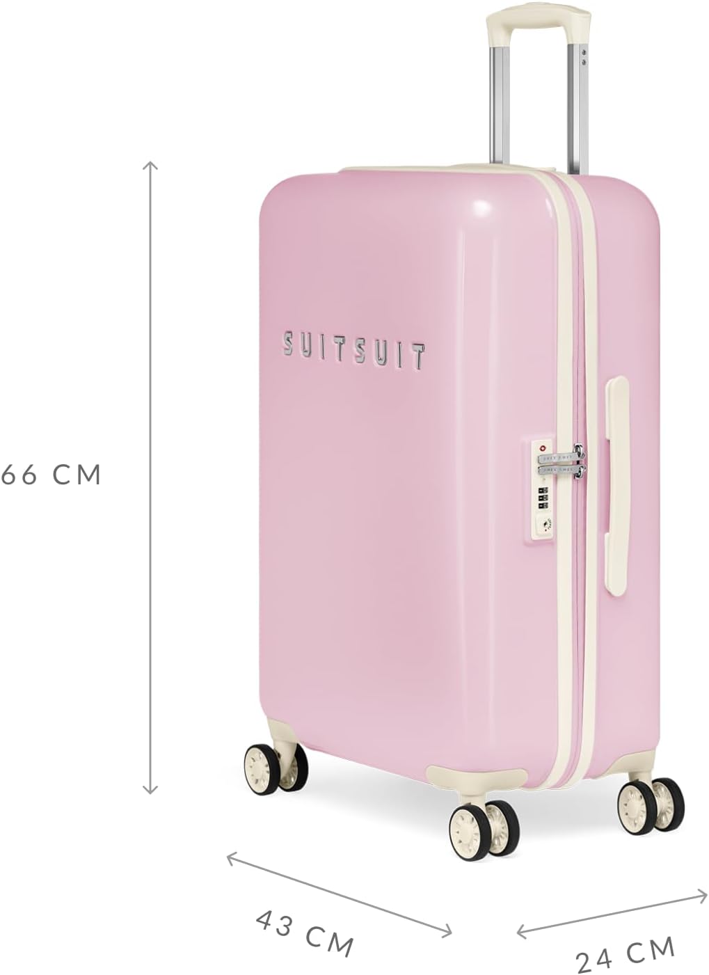 Fabulous Fifties Reisekoffer, Pink Dust / M