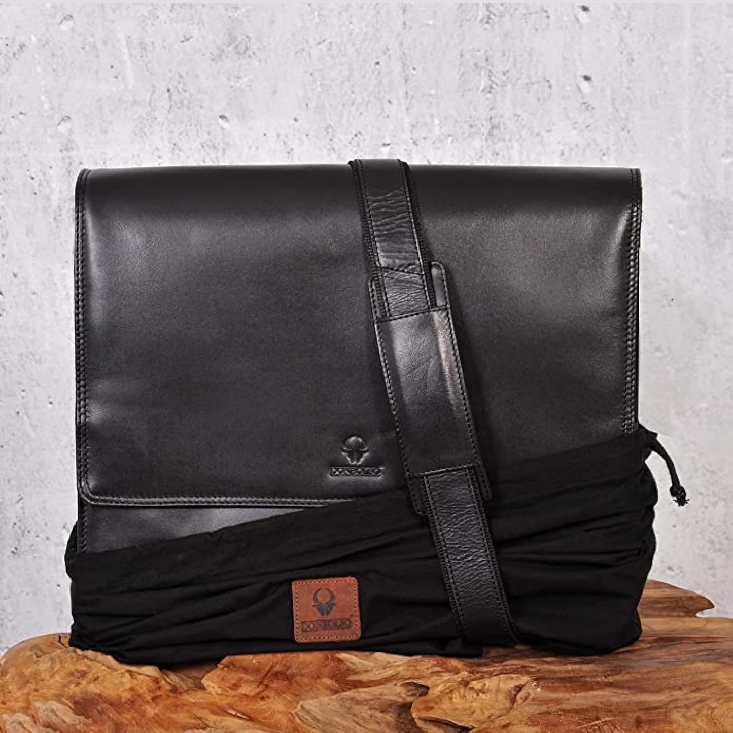 Business Messenger Laptoptasche, Vintage Schwarz