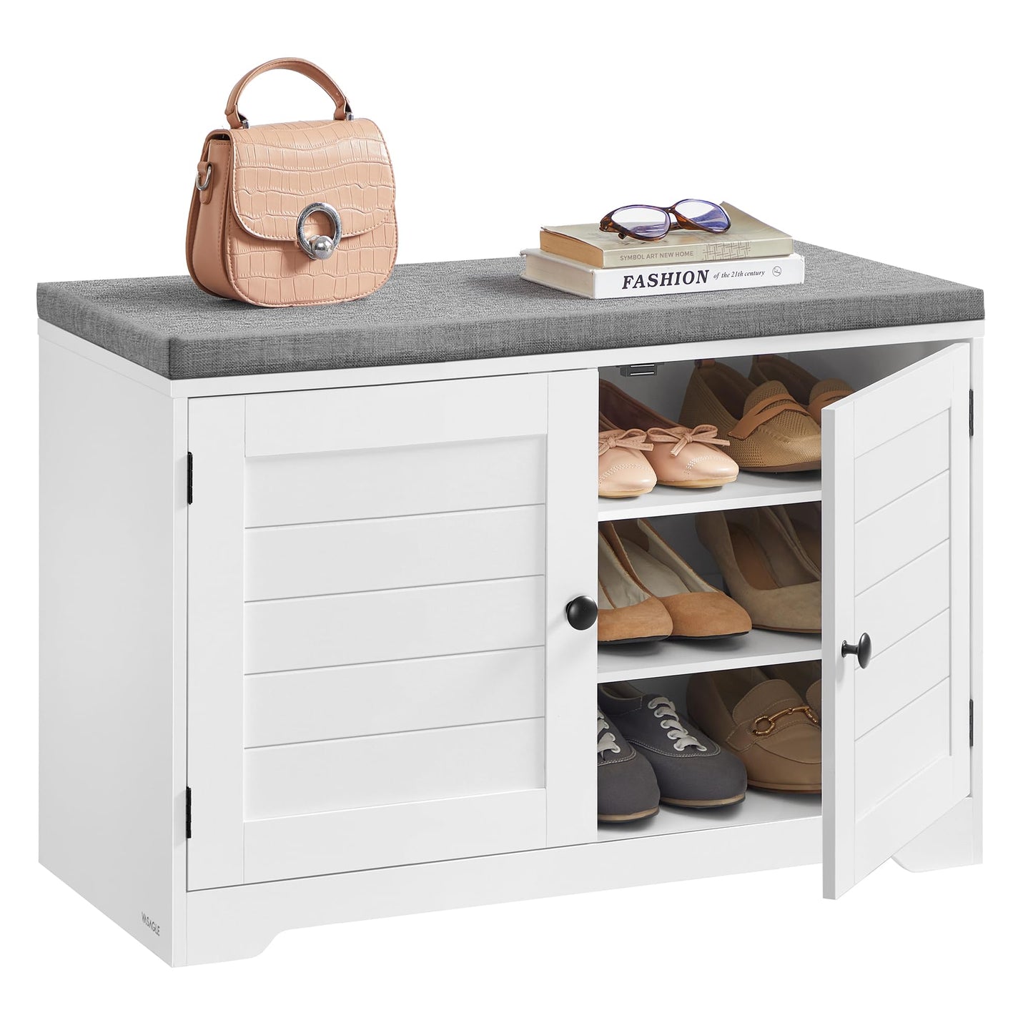 Schuhbank mit Stauraum, 80H cm