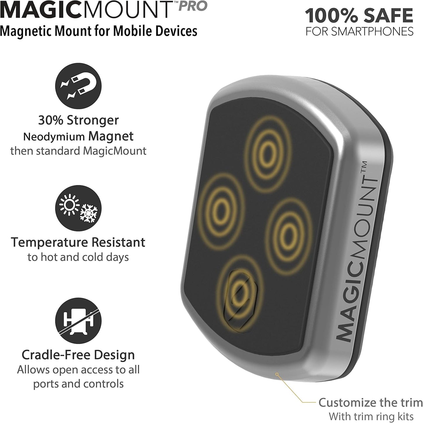 Magnethalterung für Mobile Geräte, Dash, 2er-Pack