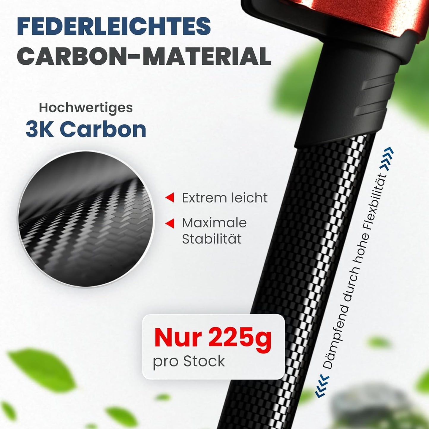 Premium Carbon Wanderstöcke, Carbon Teleskop 1 Paar