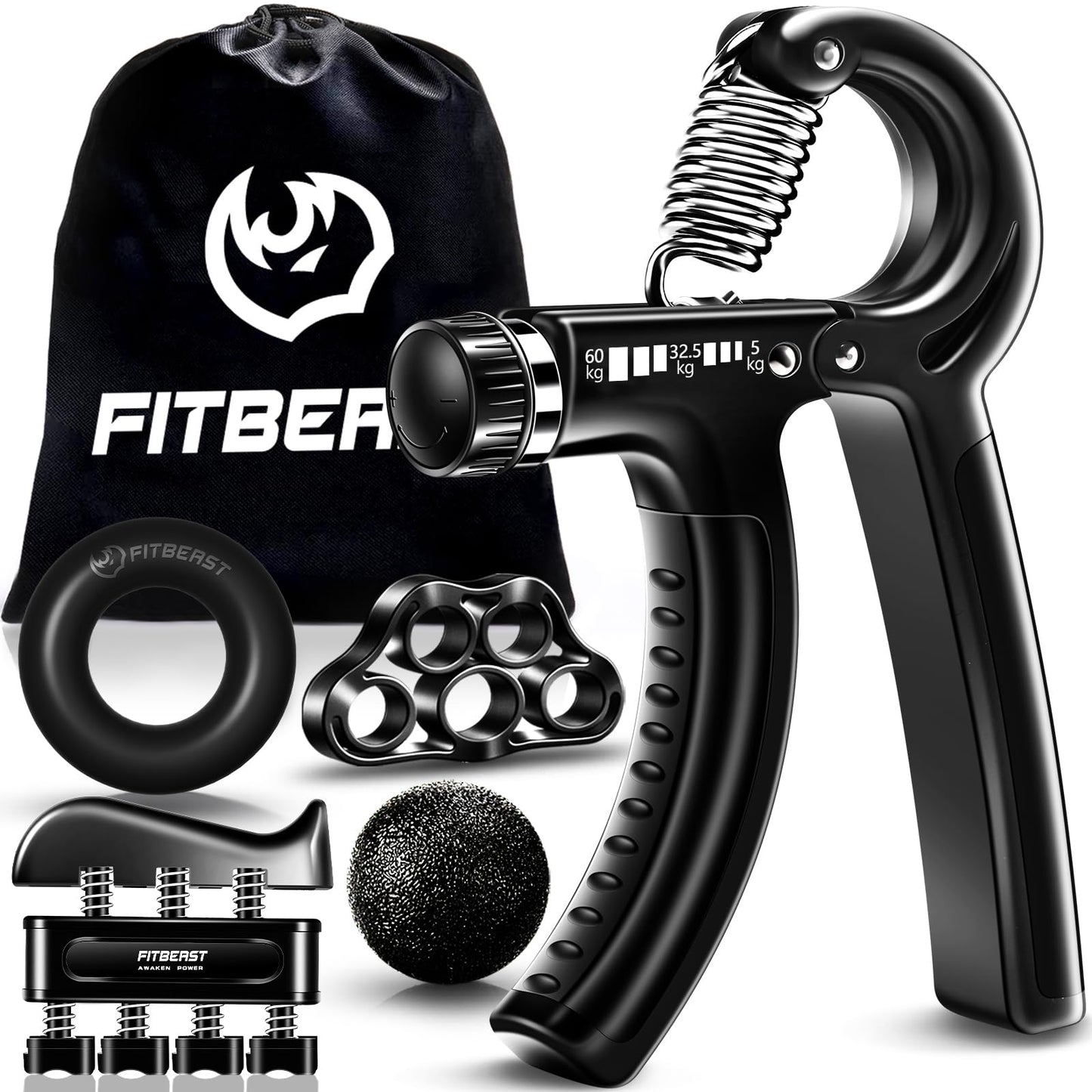 Handtrainer-Set, Schwarz
