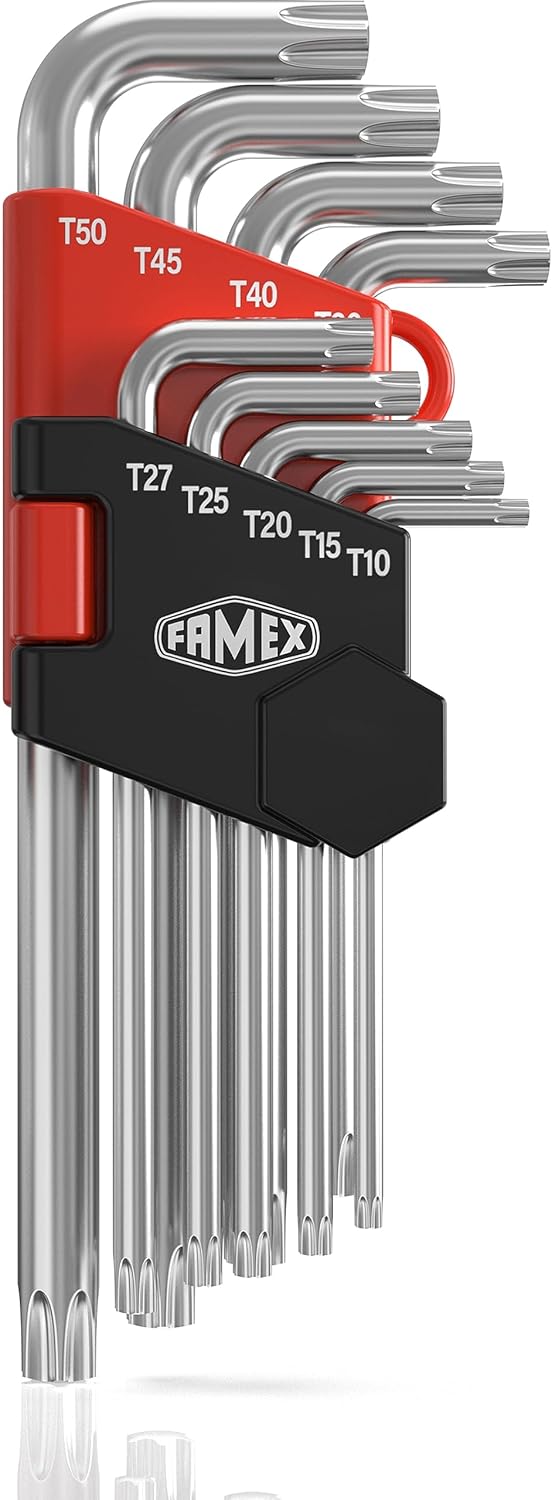 18-tlg. Winkelschraubendreher-Set für Inbus und Torx, 10790 - Sparset - 18-tlg.