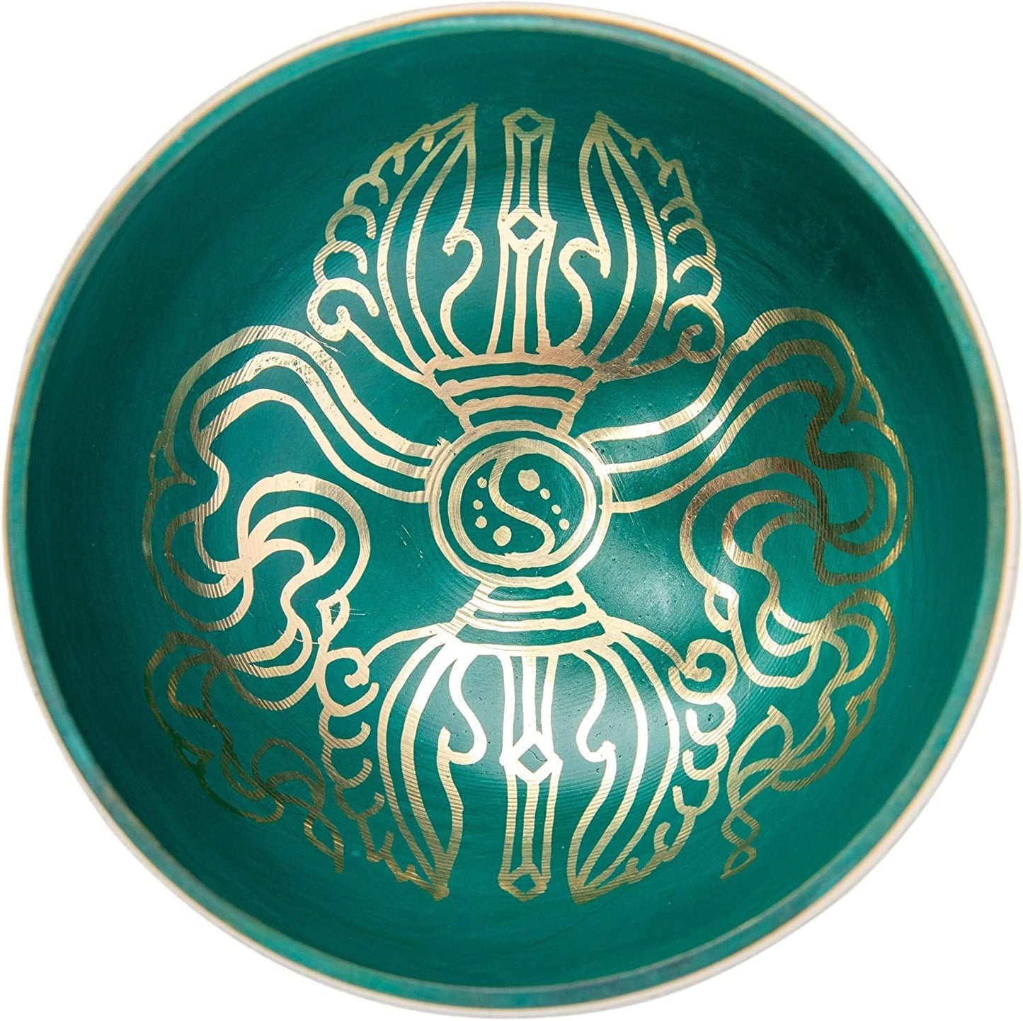 Tibetisches Klangschalen-Set mit Tasche, Turquoise