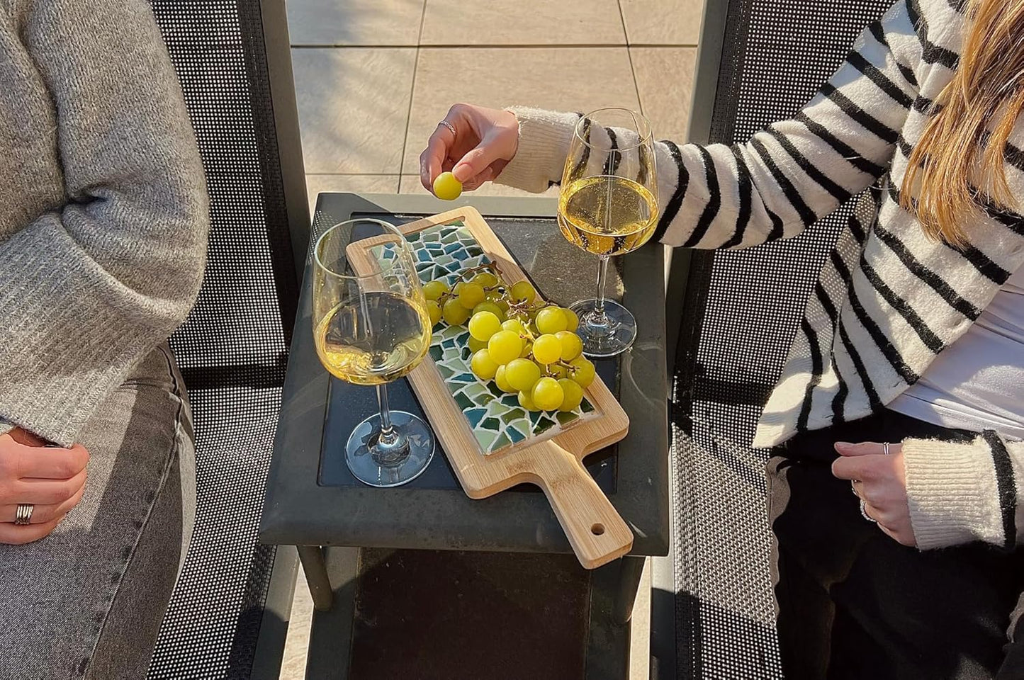 Mosaik-Servierbrett DIY Bastelset, Blau