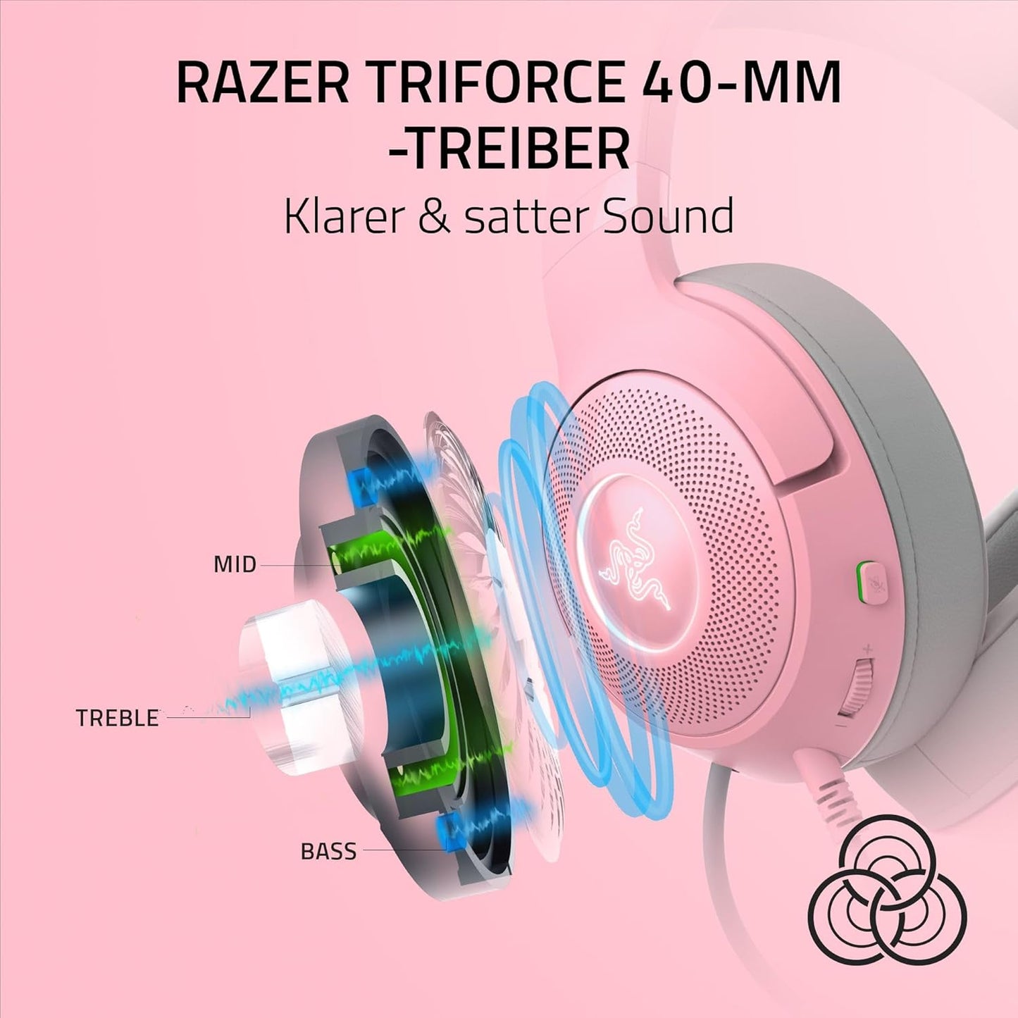 Kraken Kitty V2 RGB-Headset mit Katzenohren, Quartz Kraken Kitty V2