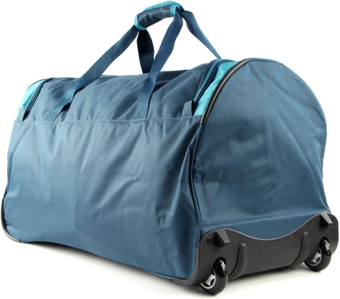 Reisetasche Basics mit Rollen, Petrol/Orange