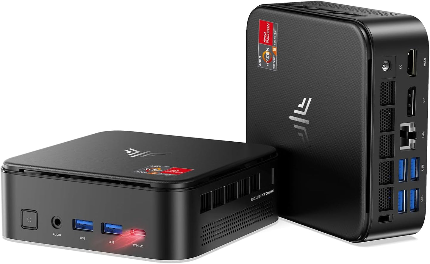 Mini PC mit AMD Ryzen 5 7430U und Triple 4K Display, AMD Ryzen 5 7430U/16GB+512GB