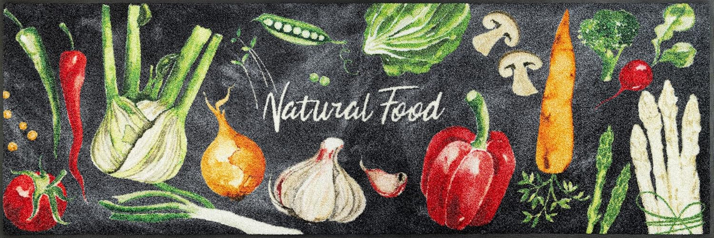 Fussmatte Natural Food, 60 x 180 cm (Rechteckig) Mehrfarbig