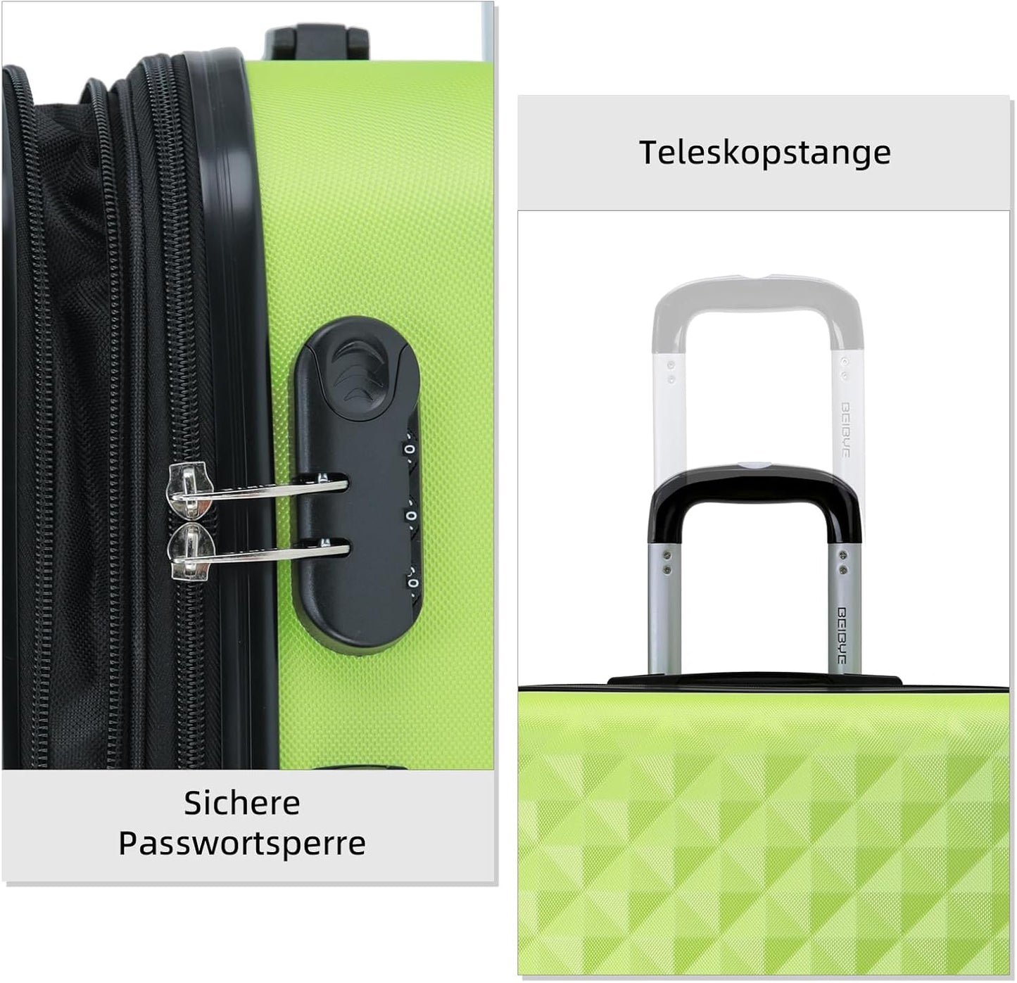 Hartschalen-Trolley, Grün M