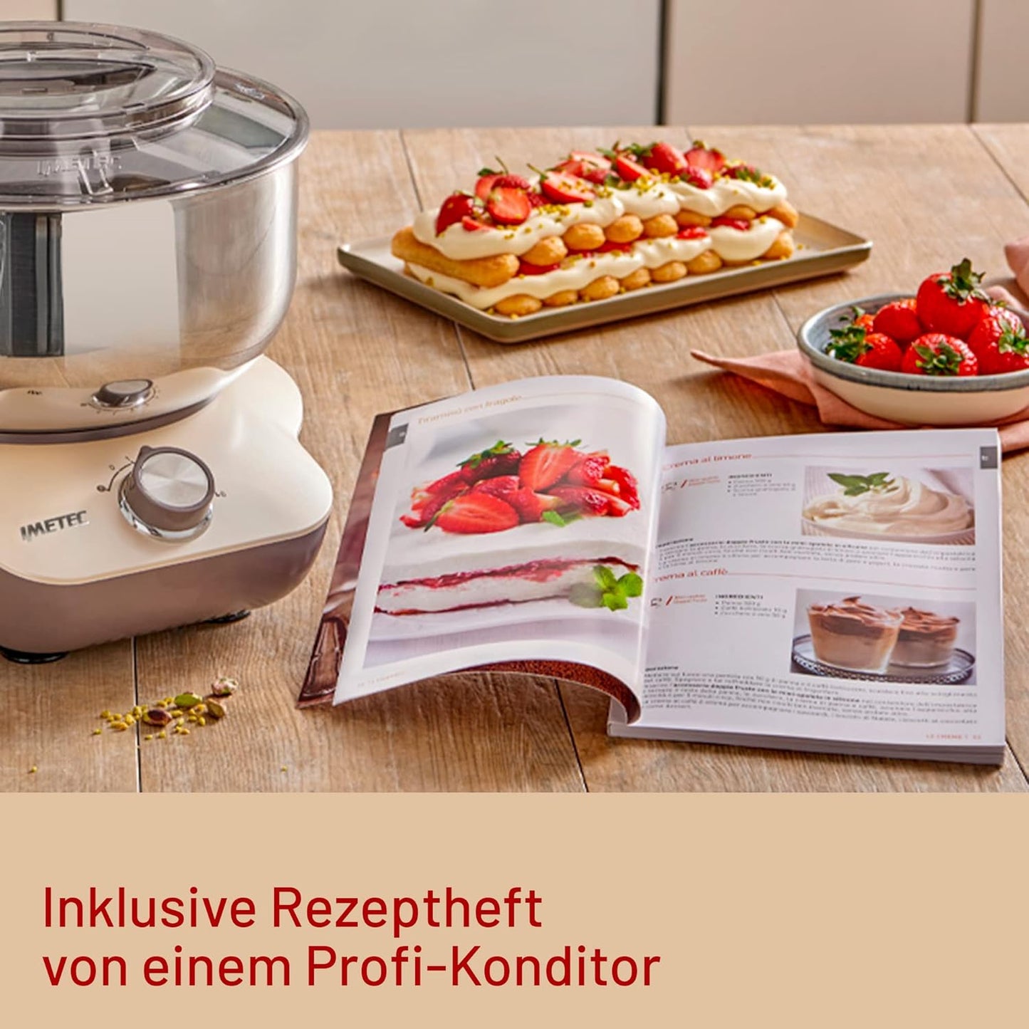 Cake Lover Knet- & Rührmaschine für Teig und Cremes