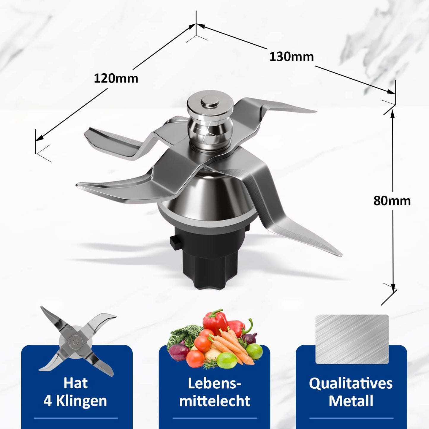 Ersatzmesser für Thermomix TM31, Messer Tm31