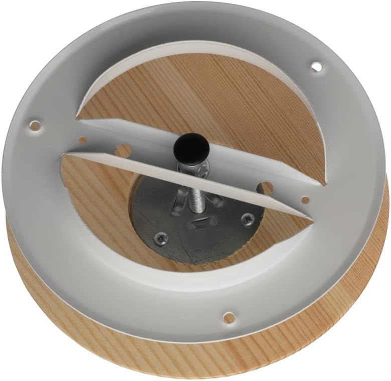 Tellerventil KD100 für Sauna, Ø 100mm Holz