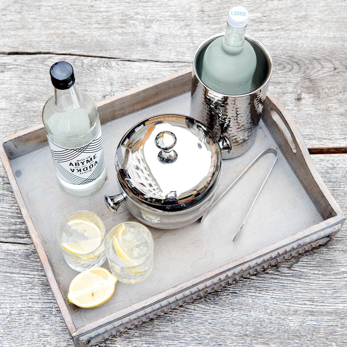 Eiseimer Rico mit Deckel und Eiszange