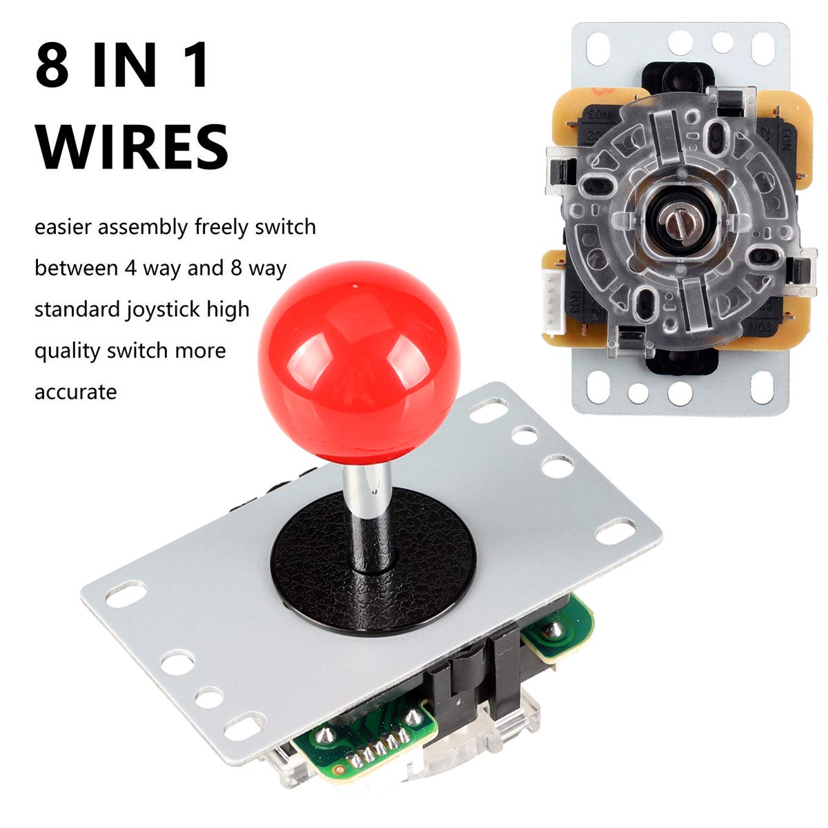 Arcade DIY Kit: Joystick mit 10x Druckknöpfen für Raspberry Pi 2, 3 & 3B