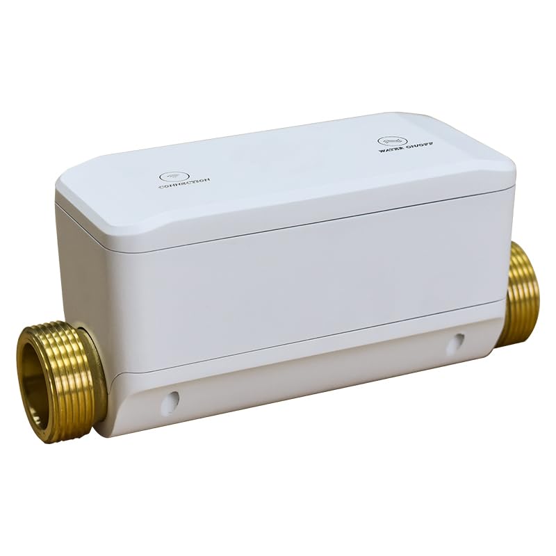Smartes Wasserventil mit Leckdetektor, Wasserdruck + Temperatur + Durchfluss