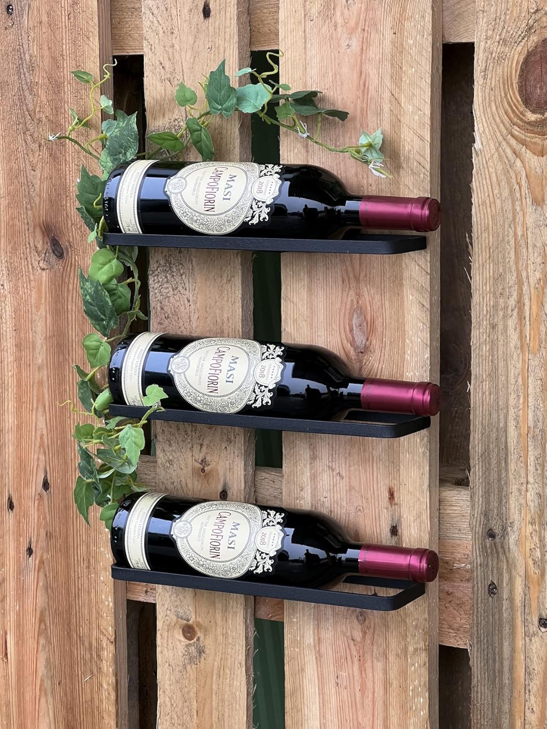 3er-Set Weinhalter für die Wand