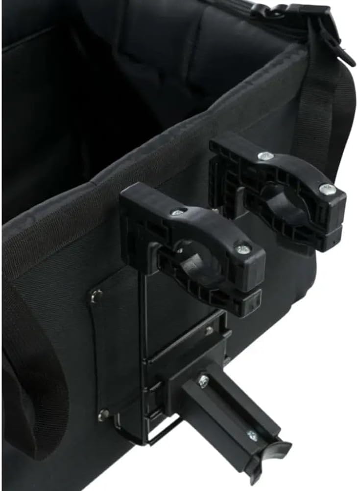 Front-Box für Fahrräder, schwarz, grau