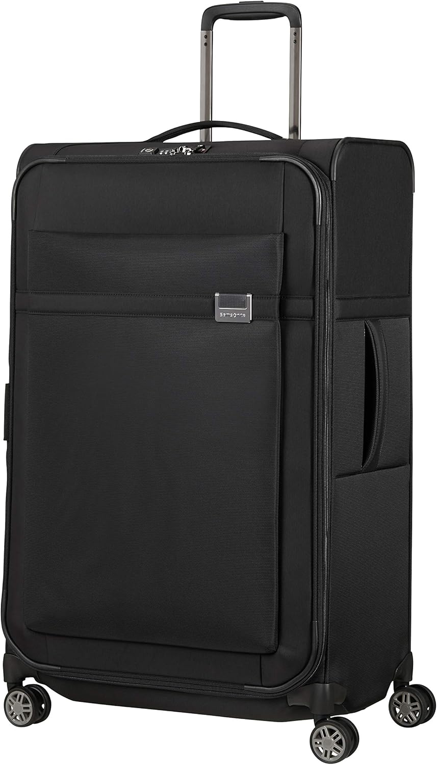 Airea Koffer, Schwarz (Black) L (78 cm - 111.5/120 L) Einfarbig