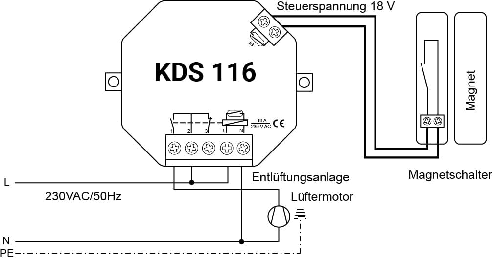 Kabel-Dunstabzugsteuerung KDS 116