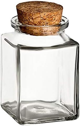 Gewürzgläser-Set mit Korken (12 Stück, 120 ml), Transparent/Braun 12 Stück/120ml