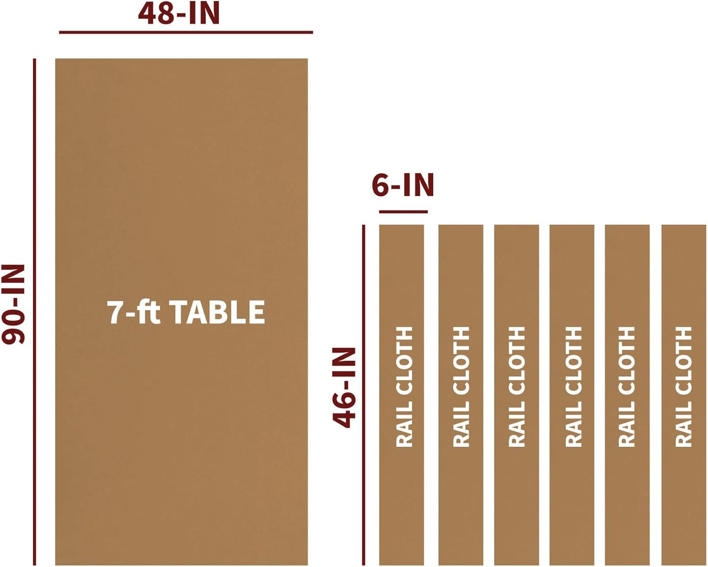 Saturn II Billardtuch, camel 2,4 m