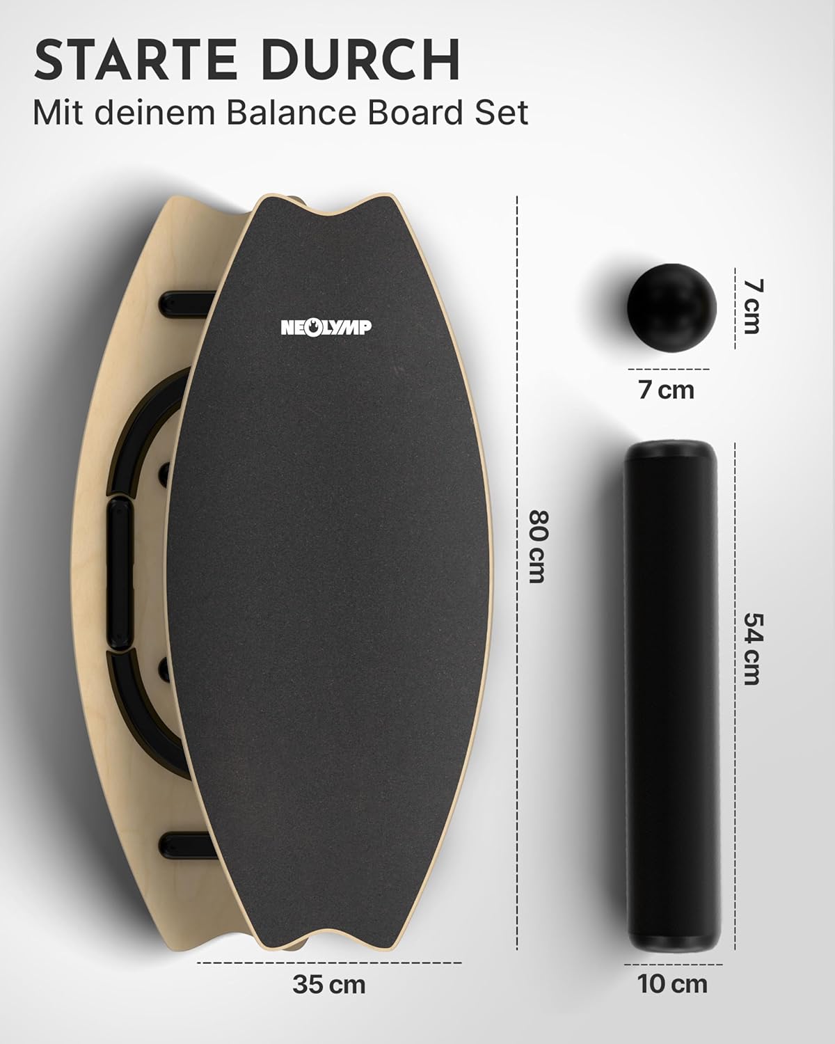 Balance Board, Surf Balance Board schwarz