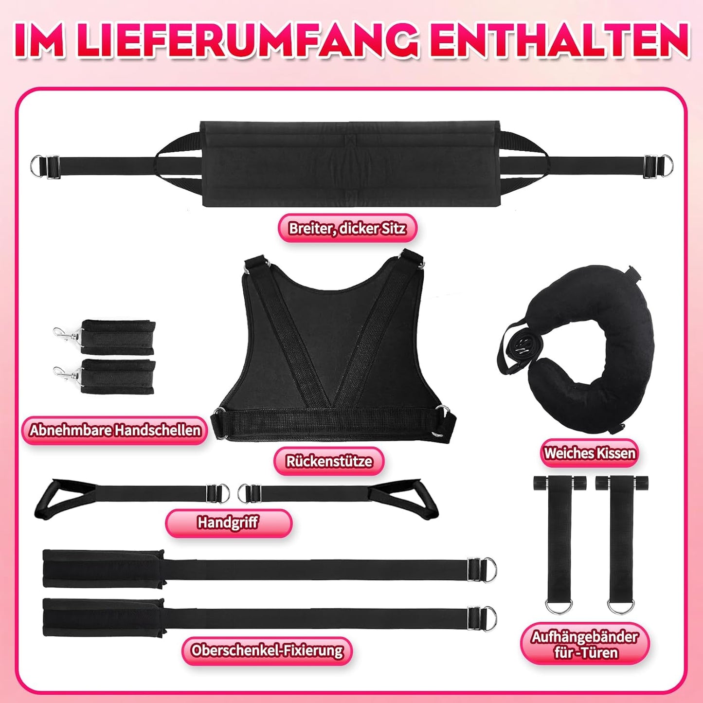 Liebesschaukel für Paare, extra gepolstert, 360kg belastbar